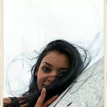Cyn (with me) What a great time we had putting together our first shoot. A gorgous model on a windswept day.